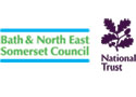 Bath & North East Somerset logo, National Trust logo