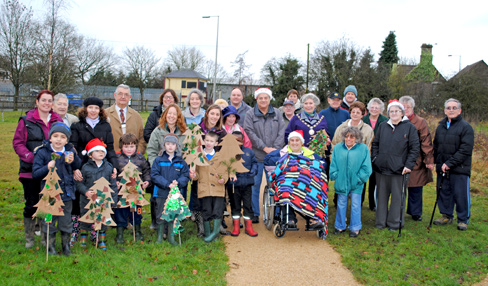 Council Chair Cllr Janet Biggin was joined by South Gloucestershire Disability Action Group and school children from Warmley Park School to celebrate with those involved in the project.